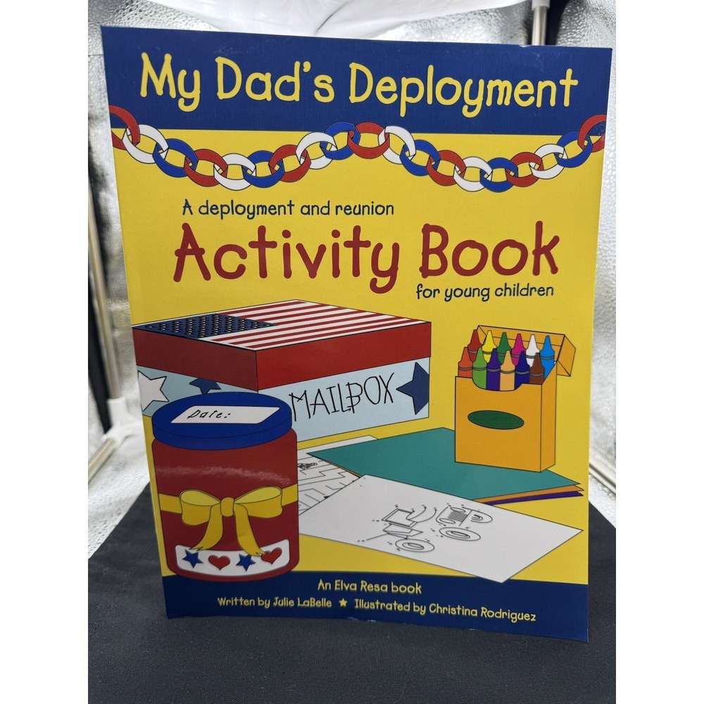 Elva Resa My Dads Deployment Activity‎ Book Kids Yellow Military Family Support